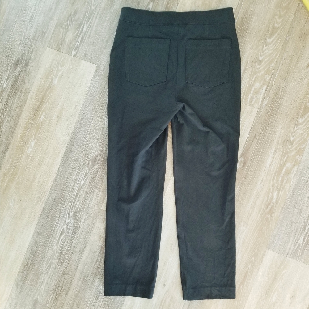 Spanx Polished Slim Straight Leg Womens Pants Rear Pockets Stretch Classic Black - Picture 13 of 13